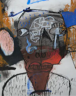 Rik van Iersel - groot werk - gemengde techniek - fraai zuurvrij ingelijst kopen? Bied vanaf 300!