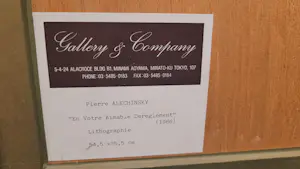 Pierre Alechinsky - En votre aimable règlement - 1986 - prachtig ingelijst! kopen? Bied vanaf 1110!