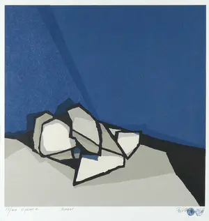 Fon Klement - Boardsnede, Zonder titel - Ingelijst kopen? Bied vanaf 100!