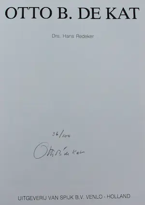 Otto B. de Kat - Gesigneerd boek - 1984 (Oplage: 55/100) kopen? Bied vanaf 50!