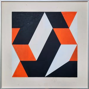 Georg Ruijter - Compositie 4 [unicum] - 21943 - ingelijst kopen? Bied vanaf 275!