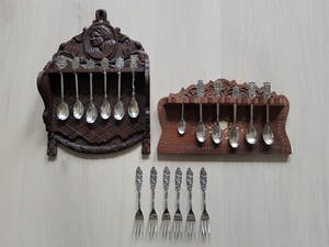 Georg Nilsson - 2 Lepelrekjes - 6 Taartvorkjes - 12 Theelepeltjes kopen? Bied vanaf 1!