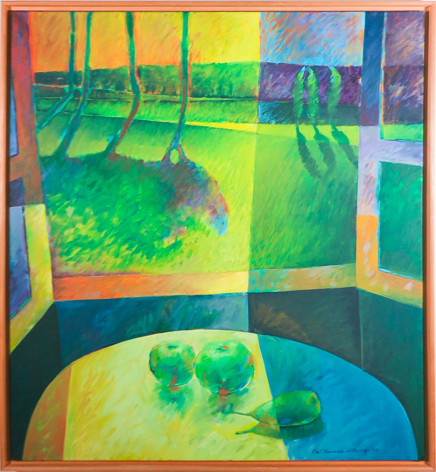 Phil Vermeer-Weterings - Olieverf op doek, Uitzicht - Ingelijst kopen? Bied vanaf 150!