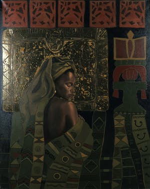 Valentin Bakardjiev - Olieverf op doek, Nigeria kopen? Bied vanaf 80!