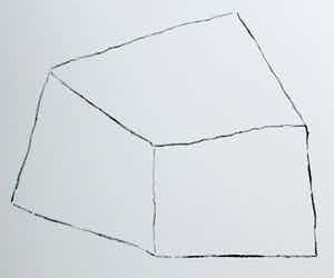 Armando - litho : geometrische compositie - de naam in een kamer - 1998 verkocht voor € 225!