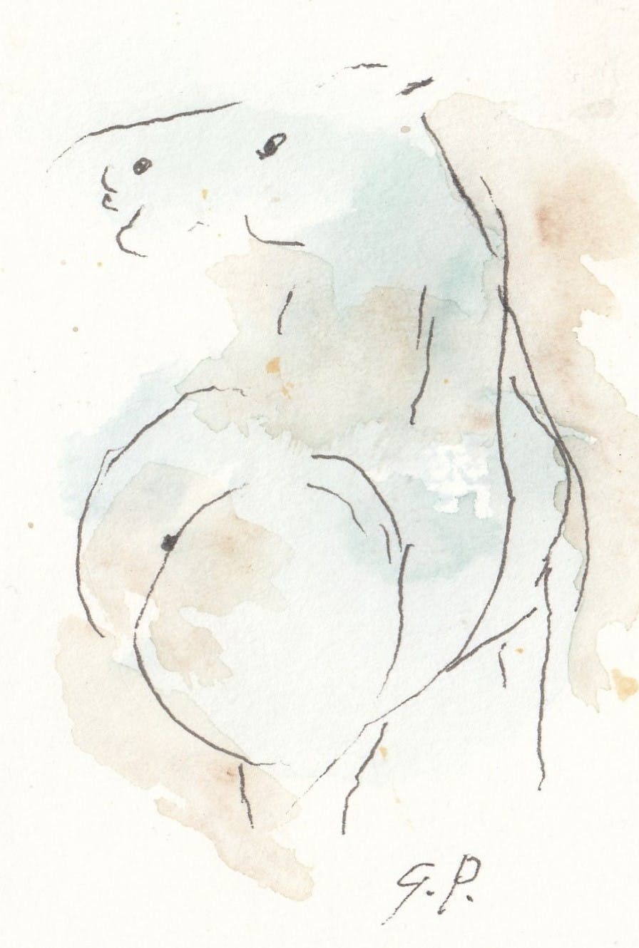 Gerard Princee - Aquarel - Paard kopen? Bied vanaf 1!