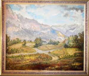 Dirk Landsman - Nabij Puy Vincent. Alpen ten westen van Briancon 1991 verkocht voor € 295!