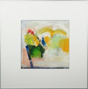 Ton van Kesteren - Gemengde techniek op papier, Abstracte compositie - Ingelijst kopen? Bied vanaf 35!