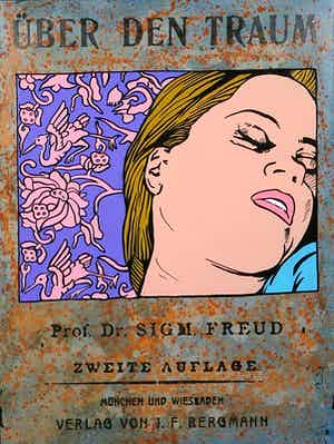 Jan Bollaert - Gemengde techniek op board, Psycho traum verkocht voor € 50!