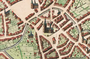 Joan Blaeu - Handgekleurde gravure, Thienen kopen? Bied vanaf 70!