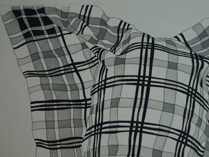 Niet of onleesbaar gesigneerd - Ets en aquatint, “Theedoekportret 1” kopen? Bied vanaf 1!