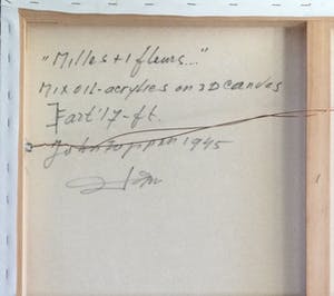 John Foppen - Milles + 1 fleurs (2017) | kleurrijk schilderij, olie- en acrylverf kopen? Bied vanaf 125!