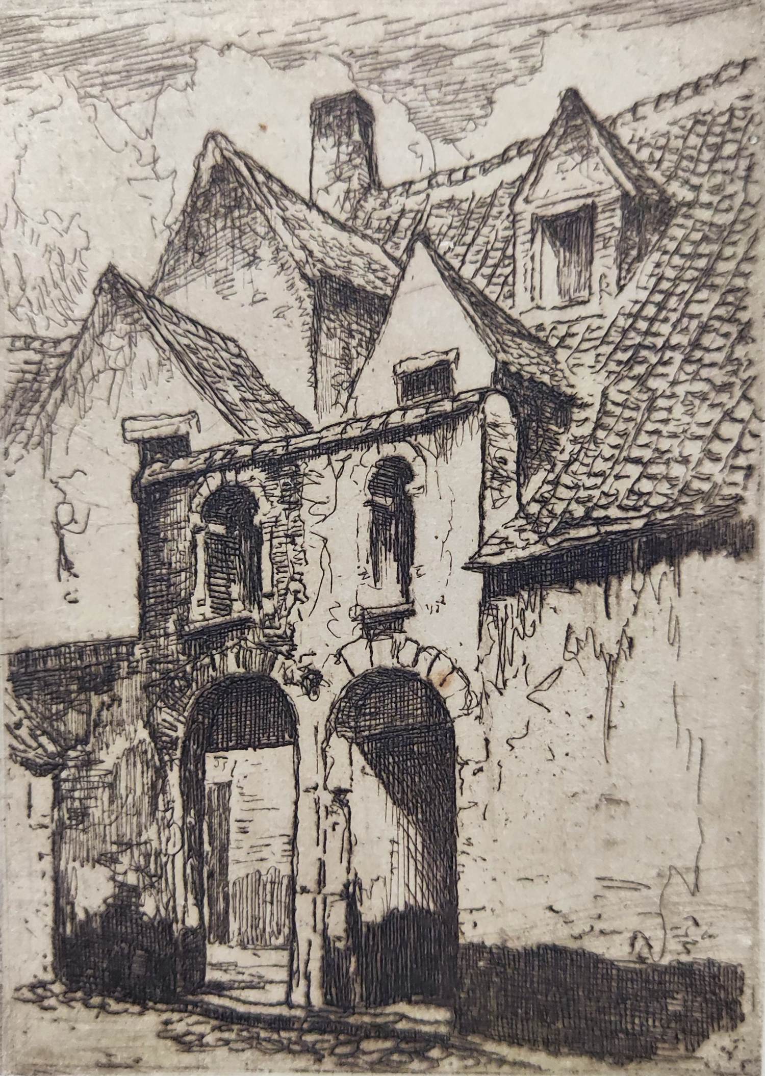 Buy Eugene Lucker - Huis met dubbele ingangspoort? Bid from 25!
