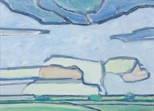 Paul Overhaus - Olieverf op doek, Zwaar weer - Ingelijst kopen? Bied vanaf 80!