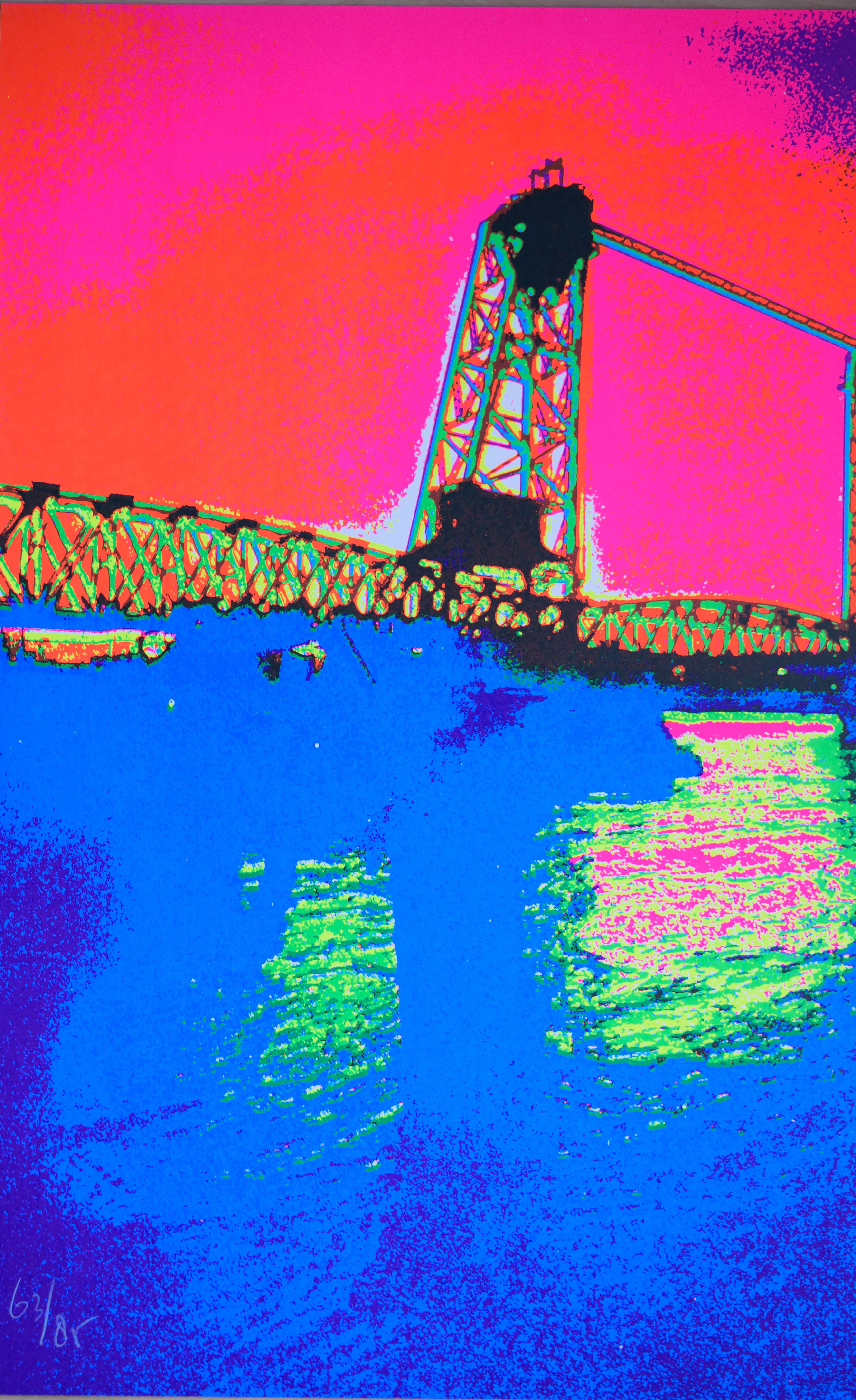 Henk van der Vet - De Hefbrug Rotterdam - 1987 kopen? Bied vanaf 40!