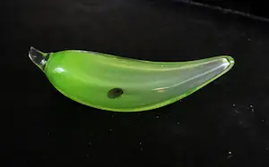 Adam Jablonski - Twee christallen objecten : Appel en banaan kopen? Bied vanaf 20!