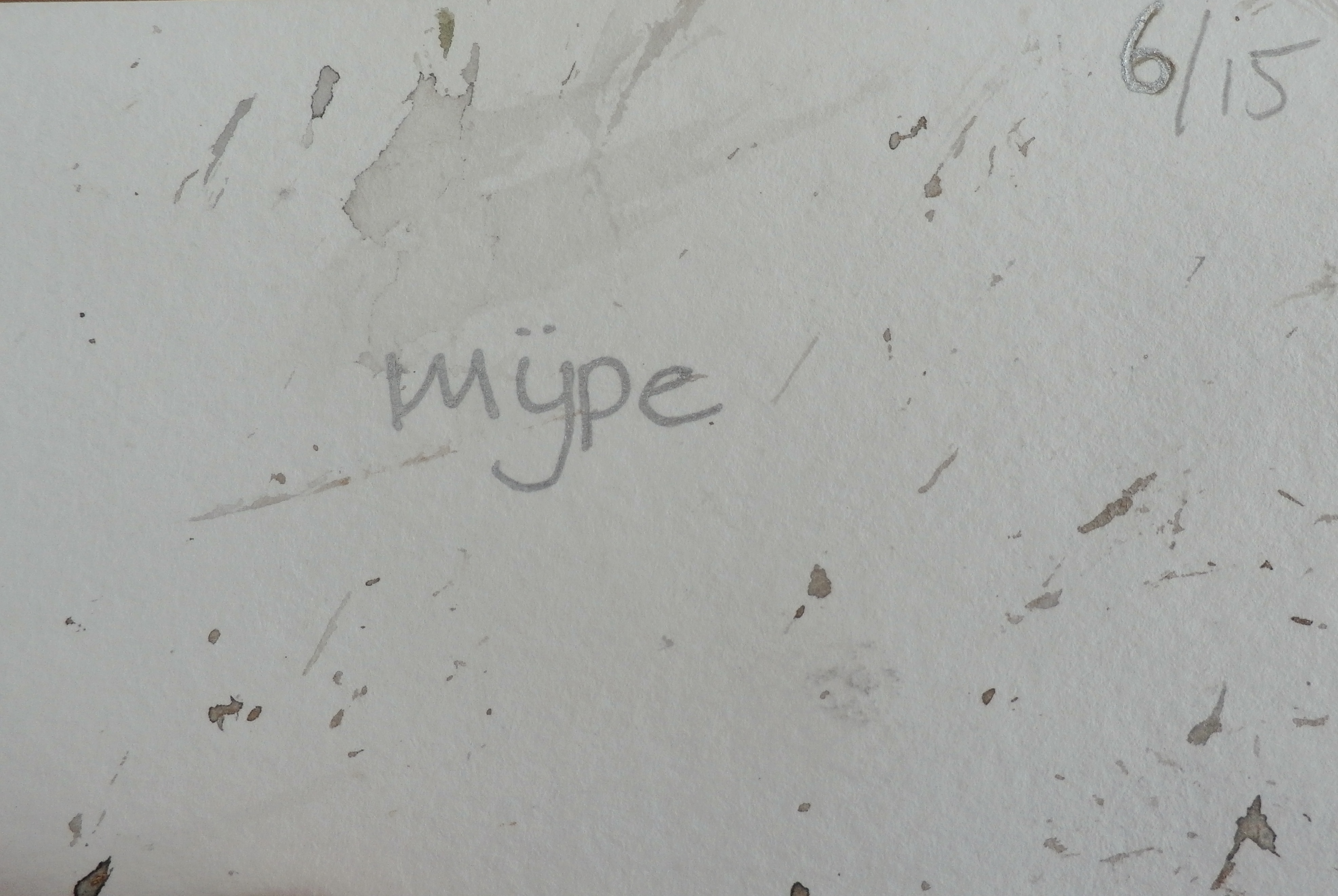 Mijpe - acryl op papier: abstract kopen? Bied vanaf 75!