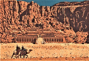 Simon Koene - Kameelruiters bij de tempel van Hatsjepsut (Egypte) kopen? Bied vanaf 30!