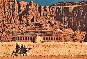 Simon Koene - Kameelruiters bij de tempel van Hatsjepsut (Egypte) verkocht voor € 30!