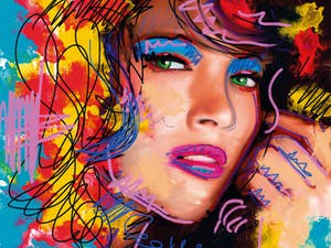 Peter Klashorst - Street Art Woman kopen? Bied vanaf 1!