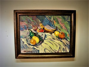 Daniel Wilhelm Bekking - Schitterend omstreeks 1950 geschilderd expressionistisch stilleven - GROOT! kopen? Bied vanaf 270!