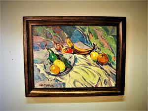 Daniel Wilhelm Bekking - Schitterend omstreeks 1950 geschilderd expressionistisch stilleven - GROOT! verkocht voor € 270!