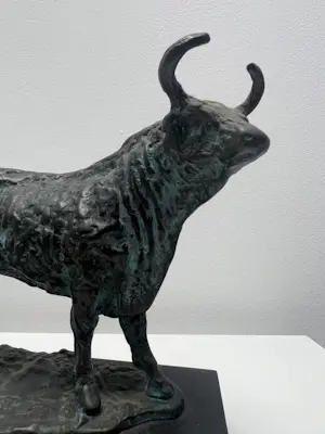 Brons (Onbekend) - bronzen sculptuur | 'Stier' kopen? Bied vanaf 1!