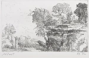 Gerard Bellaart - Ets, Landschap kopen? Bied vanaf 1!