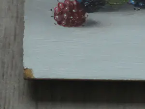 Johannes Eerdmans - Stilleven met fruit en roos - Olie op paneel kopen? Bied vanaf 175!