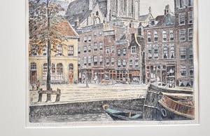 Marius Johannes Janssen - Rotterdam, Bagijnenstraat en St Laurenstoren 051-MJ kopen? Bied vanaf 38!