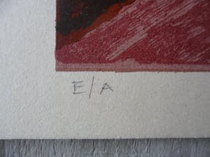 Ronald Boonacker - Zeefdruk, titel, "Provence, France ". kopen? Bied vanaf 45!