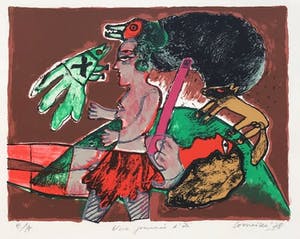 Corneille - Litho, Une journeé d'eté - Ingelijst kopen? Bied vanaf 250!