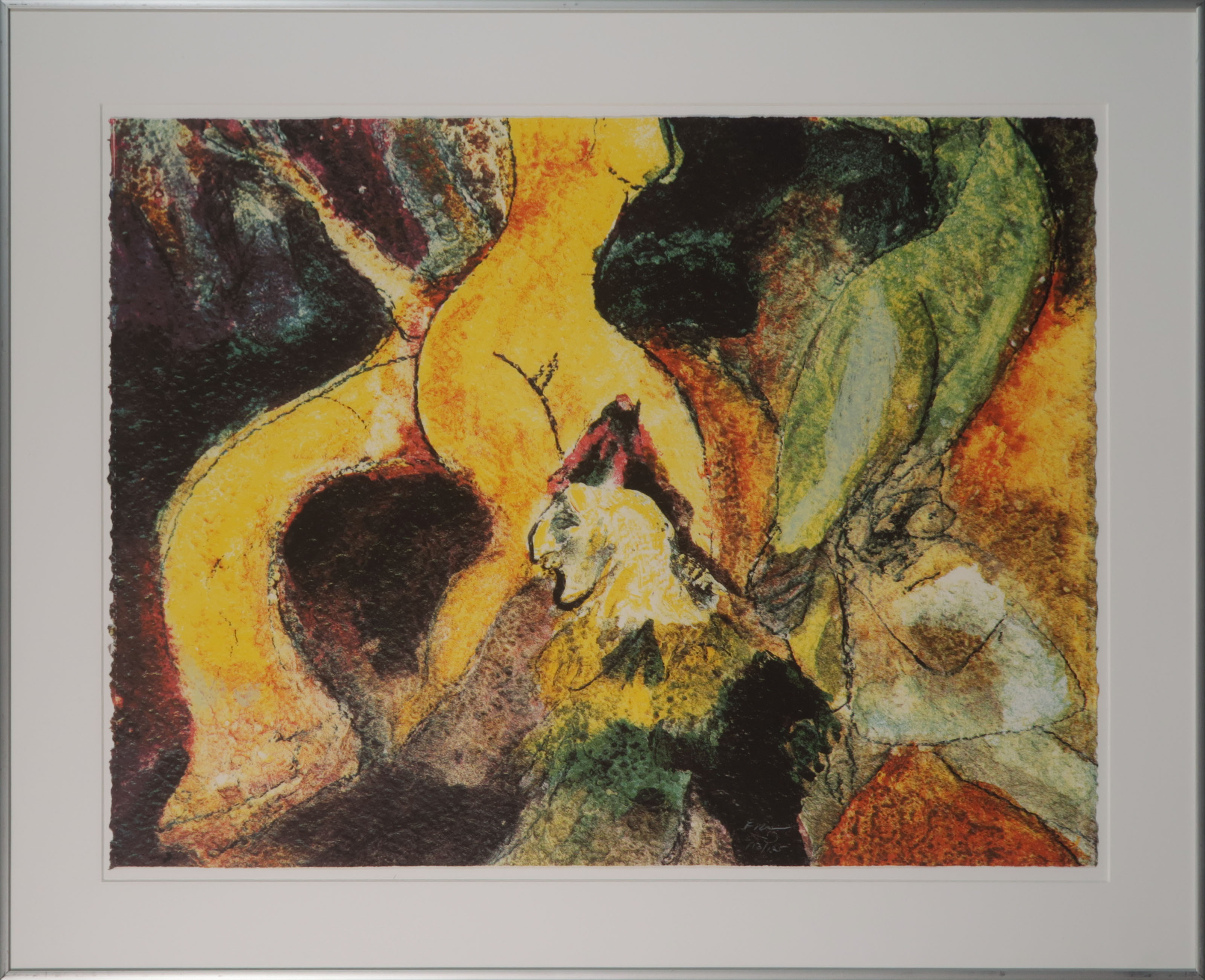 Luis Filcer - Zeefdruk, Seduction II - Ingelijst verkocht voor € 60!