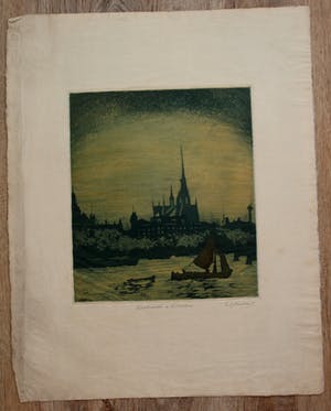 Frederika Broeksmit - Ets: Ichnatiuskerk Rotterdam kopen? Bied vanaf 35!