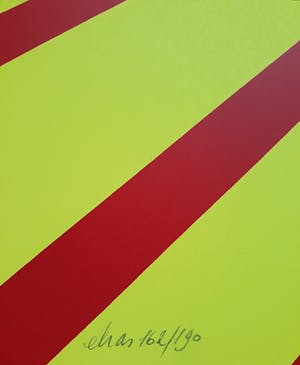 Etienne Elias - Druppels op een surrealistisch landschap, zeefdruk kopen? Bied vanaf 125!