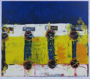 Willem van Scheijndel - Zeefdruk, Quantumsprong - Ingelijst kopen? Bied vanaf 50!