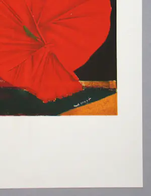 Max Ernst - Rote Blume - Lithografie in beperkte oplage - 1960 - Mourlot - gesigneerd kopen? Bied vanaf 350!