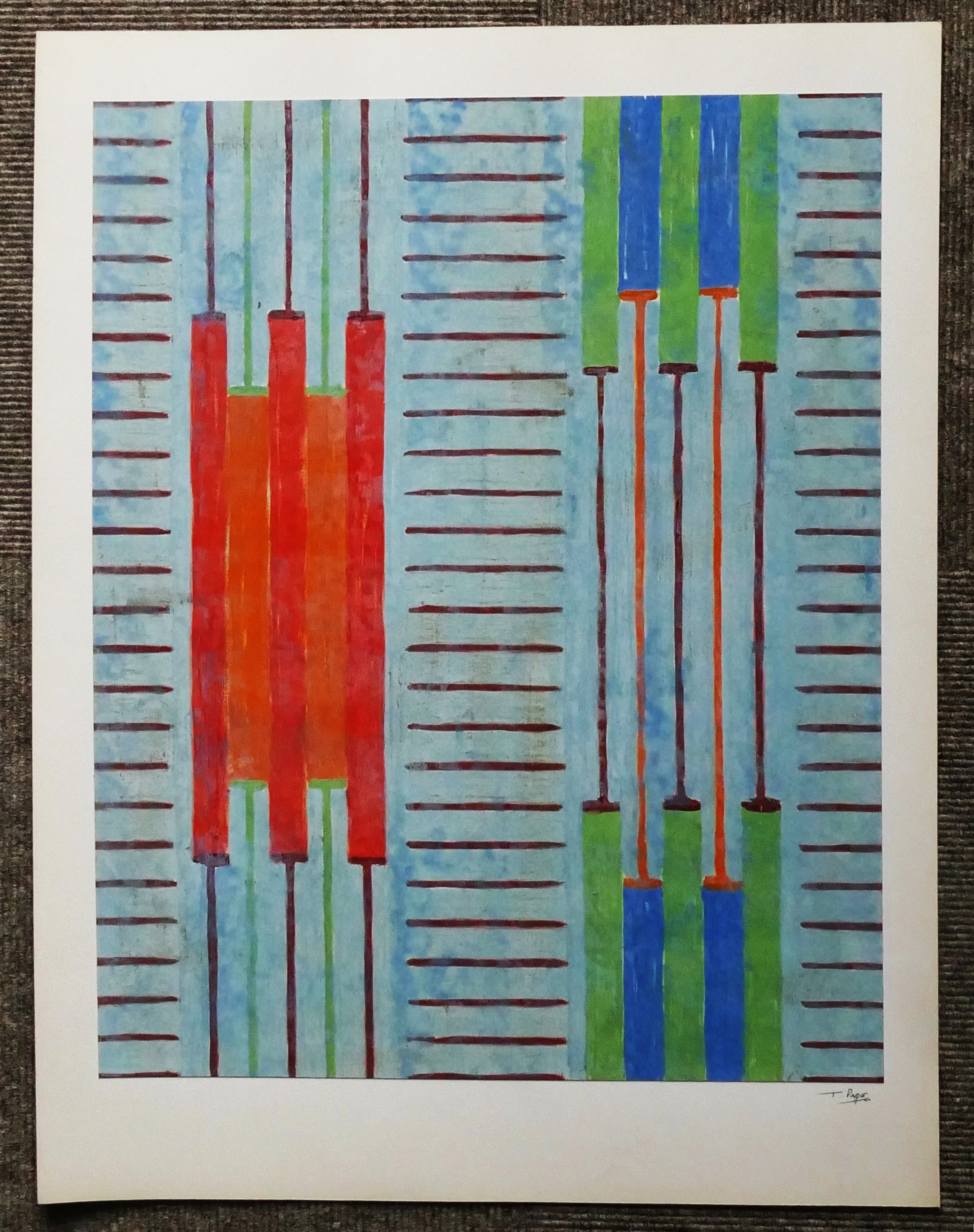 Ton Pape - Abstracte compositie kopen? Bied vanaf 65!