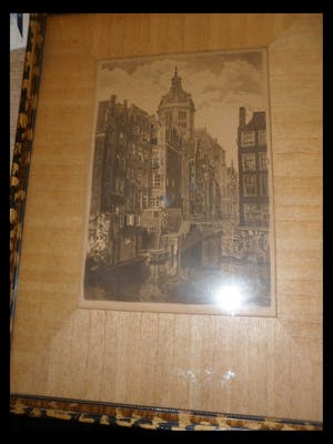 Niet of onleesbaar gesigneerd - Ets. Kolk in Amsterdam. kopen? Bied vanaf 10!