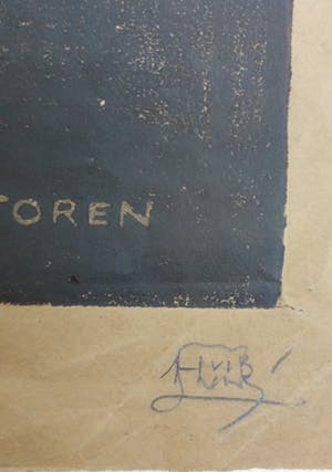 Huib Luns - Kromhout's Toren 1913 - Raadhuis Rotterdam (prijsvraag) kopen? Bied vanaf 10!