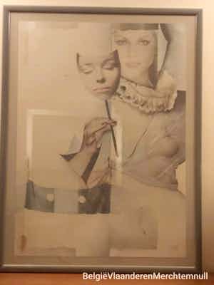 Pol Mara - vrouw met spiegel/masker verkocht voor € 80!