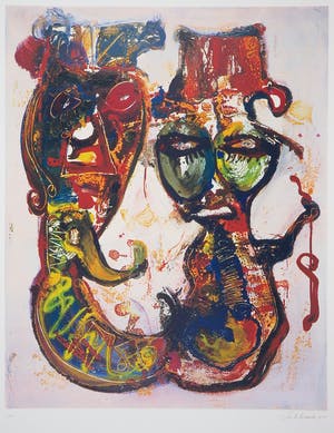 Jan te Wierik - Zeefdruk, Zonder titel kopen? Bied vanaf 60!