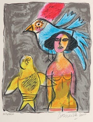 Corneille - Zeefdruk, La chouette kopen? Bied vanaf 80!