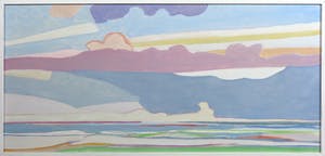 Paul Overhaus - Acryl op board, Zeegezicht - Ingelijst kopen? Bied vanaf 70!