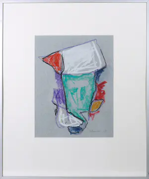 Piet Schoenmakers - Contétekening, Abstracte compositie - Ingelijst kaufen? Bieten Sie von 50!