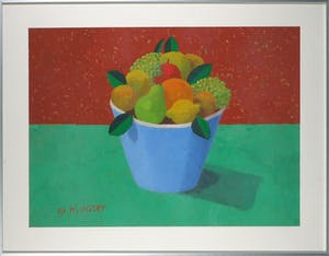 Hendrik Jan Visser - Acryl op papier, Stilleven - Ingelijst kopen? Bied vanaf 20!