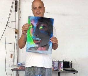 Peter Klashorst - Gemengde techniek - Handgesigneerd !!! kopen? Bied vanaf 100!
