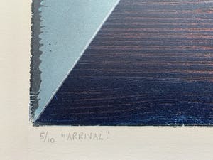 Willem de Vries - Houtsnede - 'Arrival' - 1999 (Kleine oplage) kopen? Bied vanaf 60!