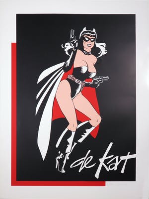 Martin Lodewijk - Zeefdruk, De Kat kopen? Bied vanaf 20!