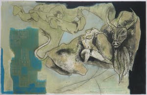 Ru van Rossem - Kleurenets, De ontvoering - Ingelijst (Groot) kopen? Bied vanaf 150!